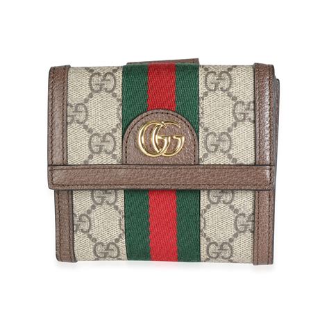 gucci trademark flap french wallet|GG Supreme Ophidia French Flap Wallet .